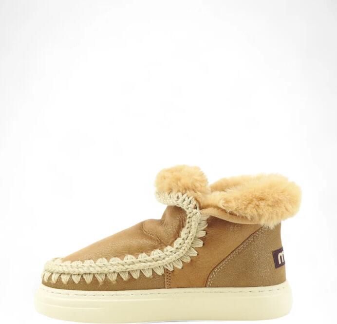 Mou Camel Vachtlaarzen Eskimo Sneaker