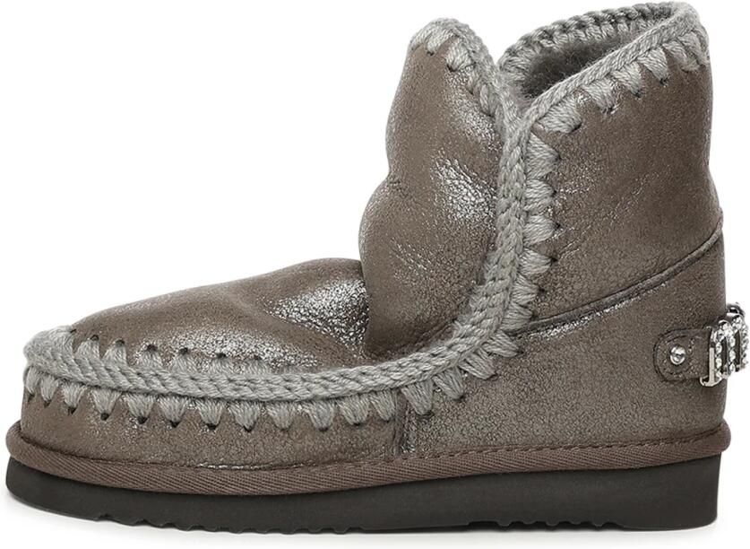 Mou Tronchetti Eskimo 18 Rhinestones Logo Grijs Dames - Foto 2