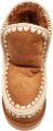 MOU Enkellaarsjes Dames Pantoffels Damesschoenen Suède Eskimo18 glit log Cognac - Bruin