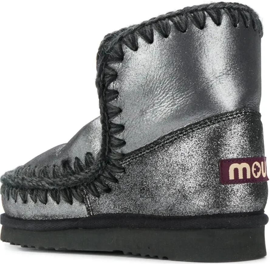 Mou Grijze Gehaakte Schapenvachtlaarzen Gray Dames - Foto 2