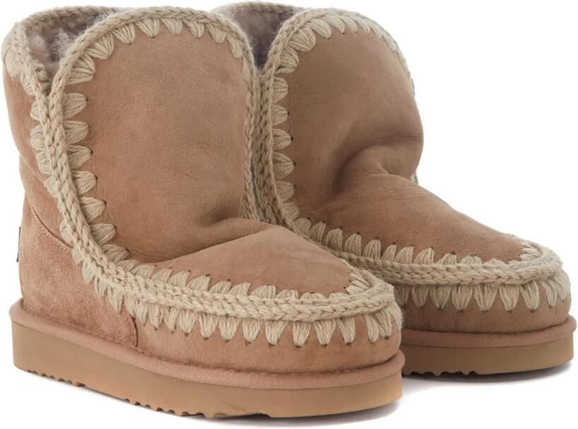 MOU Vachtlaarzen Dames Eskimo 18 Glitter Logo Suède Beige - Foto 15