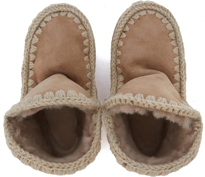 MOU Vachtlaarzen Dames Eskimo 18 Glitter Logo Suède Beige - Foto 11