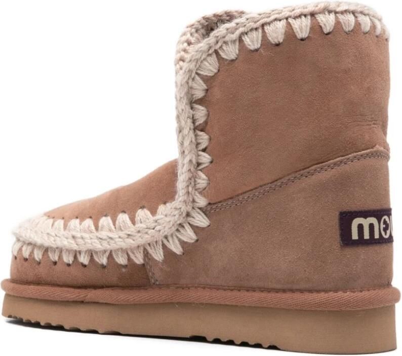 MOU Vachtlaarzen Dames Eskimo 18 Glitter Logo Maat: 36 Materiaal: Suède Kleur: Beige - Foto 8