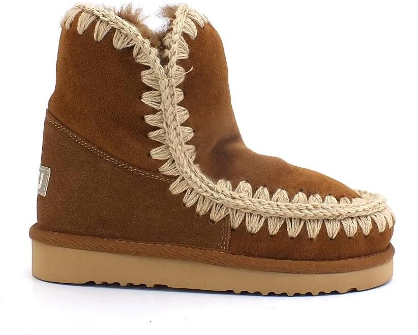 MOU Vachtlaarzen Dames Eskimo 18 Glitter Logo Maat: 36 Materiaal: Suède Kleur: Cognac - Foto 12