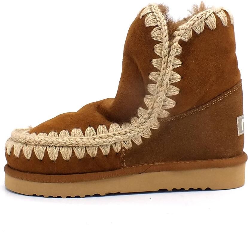 MOU Vachtlaarzen Dames Eskimo 18 Glitter Logo Maat: 36 Materiaal: Suède Kleur: Cognac - Foto 9