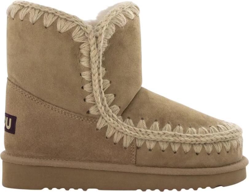 MOU Vachtlaarzen Dames Eskimo 18 Glitter Logo Suède Beige - Foto 13