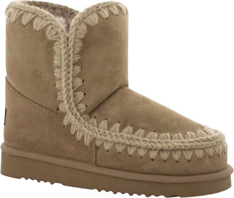 MOU Vachtlaarzen Dames Eskimo 18 Glitter Logo Suède Beige - Foto 12