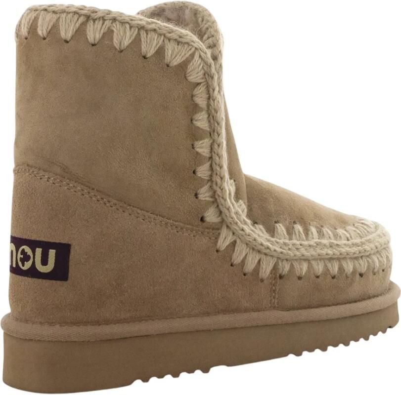MOU Vachtlaarzen Dames Eskimo 18 Glitter Logo Suède Beige - Foto 10