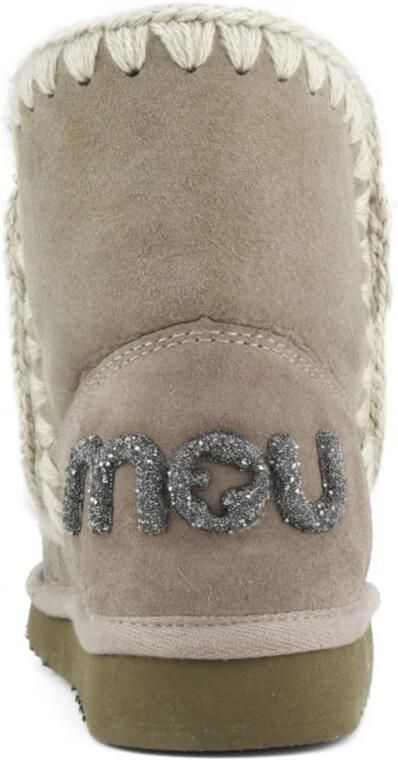 MOU Vachtlaarzen Dames Eskimo 18 Glitter Logo Suède Grijs - Foto 14