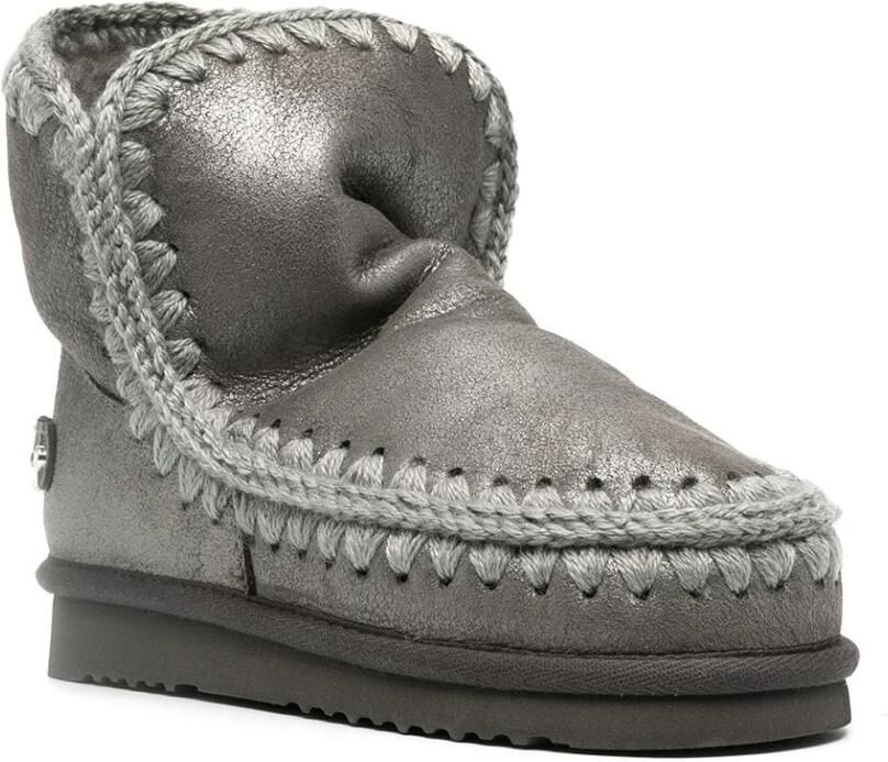 Mou Tronchetti Eskimo 18 Rhinestones Logo Grijs Dames - Foto 4