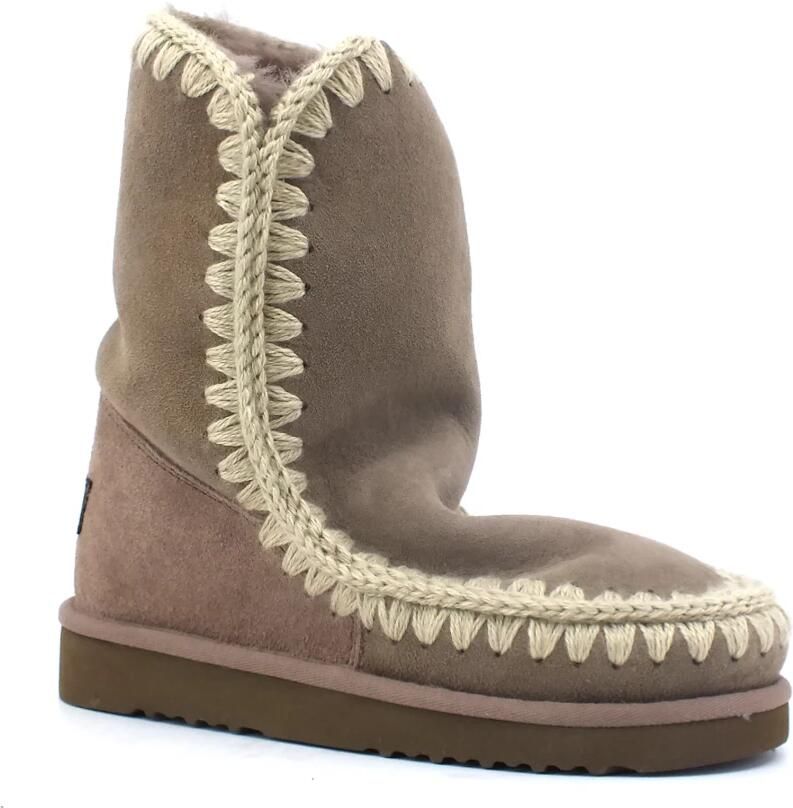 MOU Vachtlaarzen Dames Eskimo Boot Suède Bruin