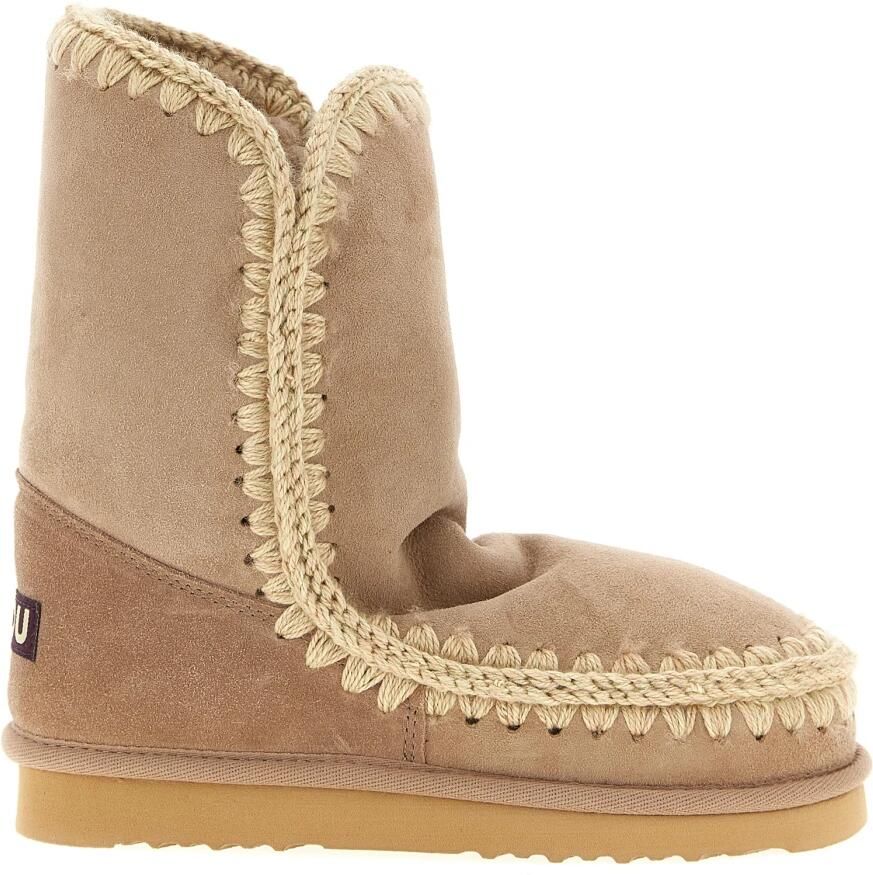 MOU Vachtlaarzen Dames Eskimo 18 Glitter Logo Maat: 40 Materiaal: Suède Kleur: Beige - Foto 9