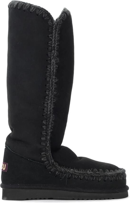 Mou Hoge Eskimo Zwarte Schapenvachtlaarzen Black Dames - Foto 3
