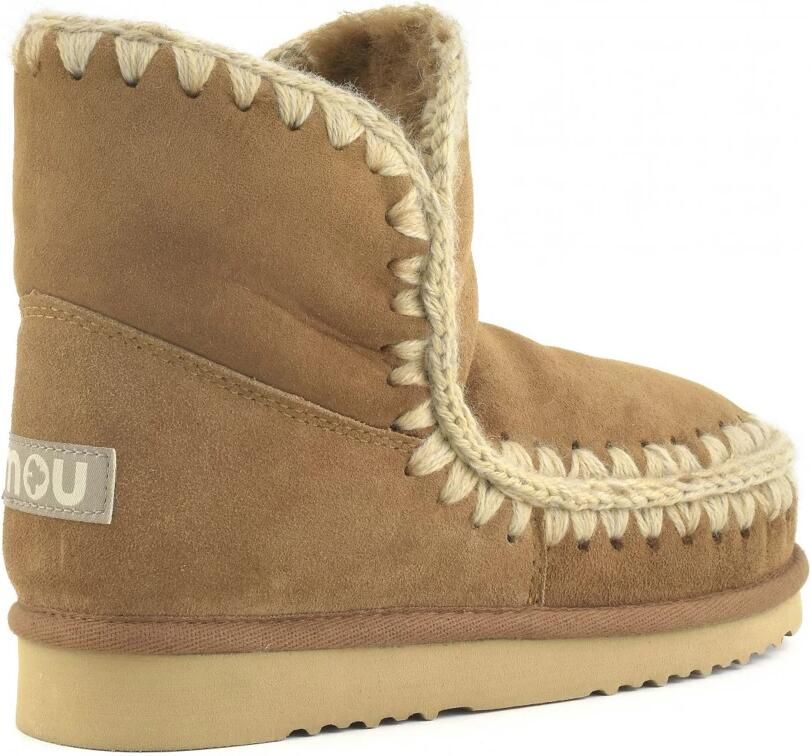 MOU Vachtlaarzen Dames Eskimo 18 Glitter Logo Maat: 41 Materiaal: Suède Kleur: Cognac - Foto 4