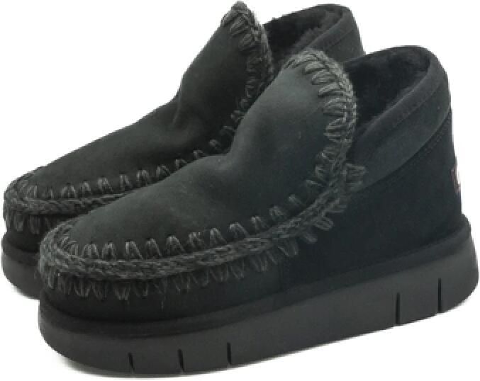 MOU Vachtlaarzen Dames Eskimo Bounce Sneaker Maat: 40 Materiaal: Suède Kleur: Zwart - Foto 7