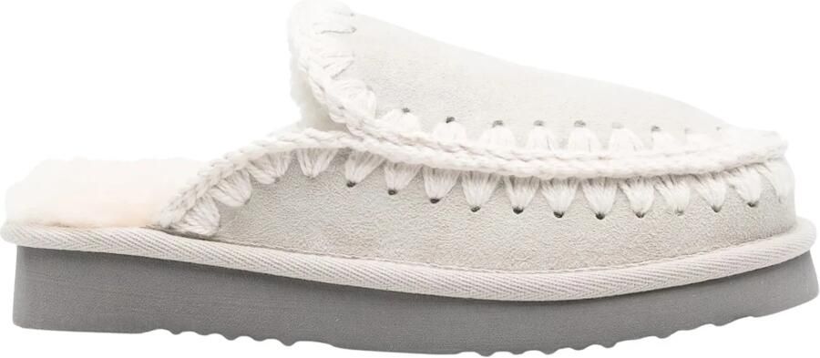 Mou Platte Kamel Schoenen Stitching Model Brown Dames