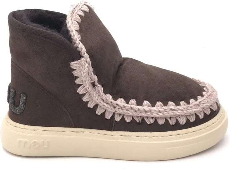 Mou Glitter Logo Sneaker Laarzen Brown Dames - Foto 2