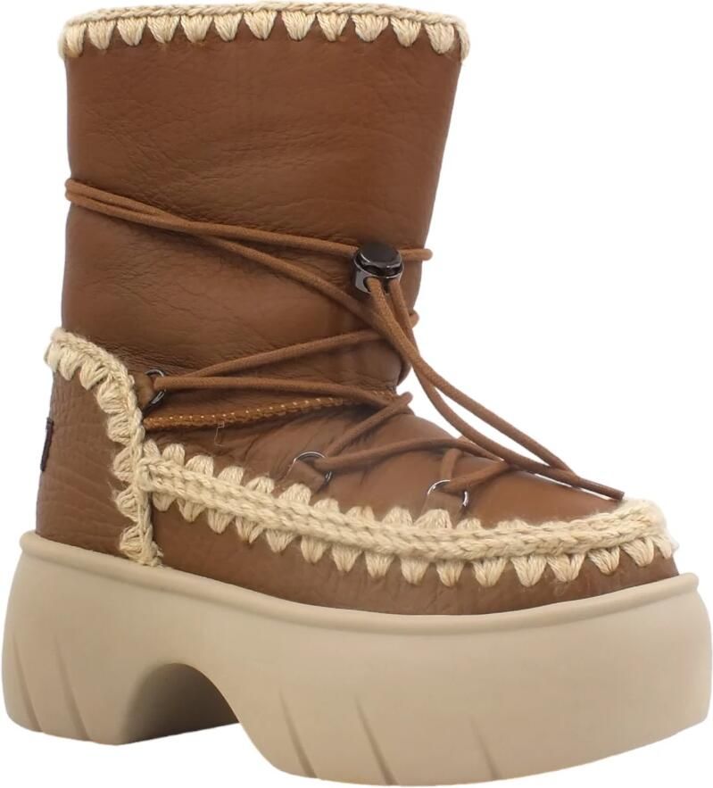Mou Eskimo Snow Boot in Cognac Brown Dames