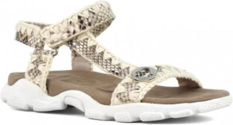 Mou Flat Sandals Beige Dames
