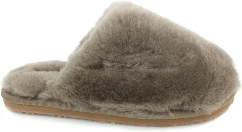 Mou Gesloten Teen Sheepskin Fur Pantoffel