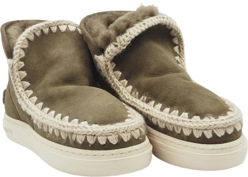 Mou Glitter Logo Sneaker Laarzen Shearling