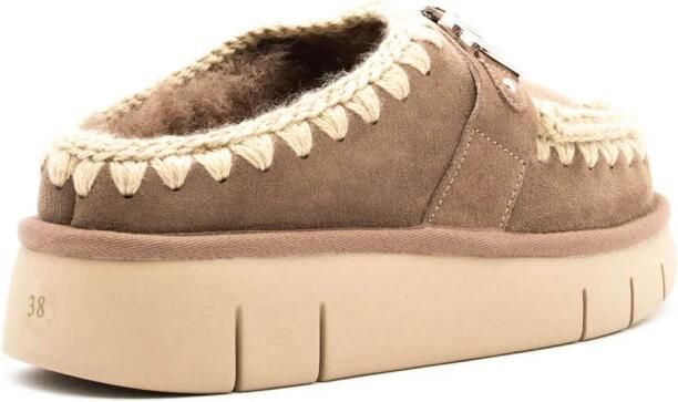 MOU Instappers Dames Bounce Clog Maat: 40 Materiaal: Suède Kleur: Beige - Foto 7