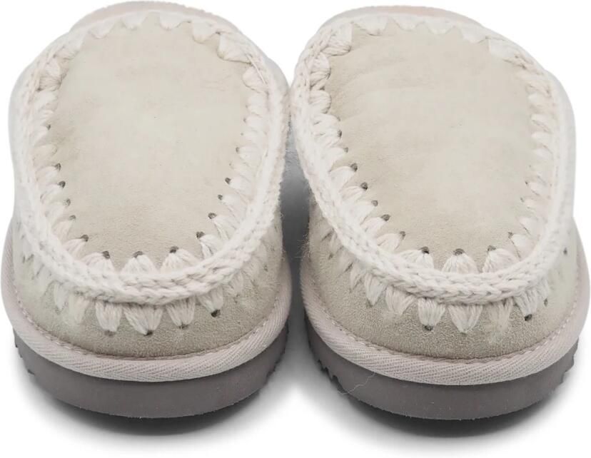 Mou Handgemaakte Eskimo Slipper Klomp Zilver