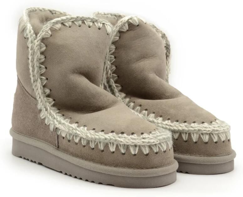 MOU Vachtlaarzen Dames Eskimo 18 Glitter Logo Suède Grijs - Foto 10