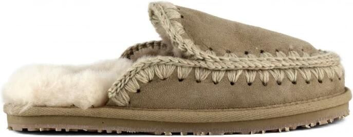 MOU Pantoffels Dames Slipper Full Eskimo Stitch Maat: 41 Materiaal: Suède Kleur: Camel - Foto 8