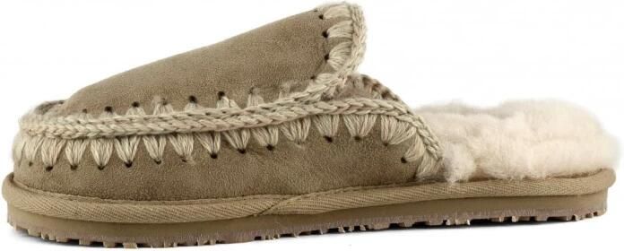 MOU Pantoffels Dames Slipper Full Eskimo Stitch Maat: 41 Materiaal: Suède Kleur: Camel - Foto 7