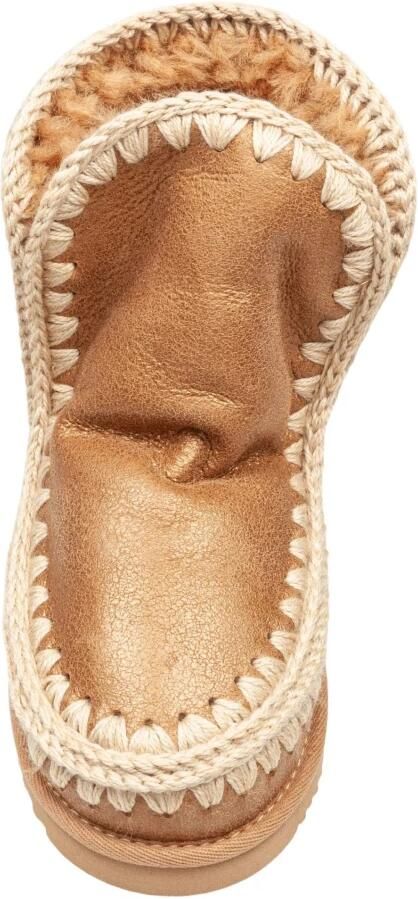 MOU Enkellaarsjes Dames Pantoffels Damesschoenen Suède Eskimo18 glit log Zand - Foto 15