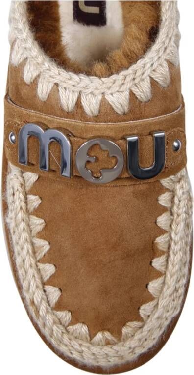 MOU Instappers Dames Bounce Clog Maat: 41 Materiaal: Suède Kleur: Cognac - Foto 3