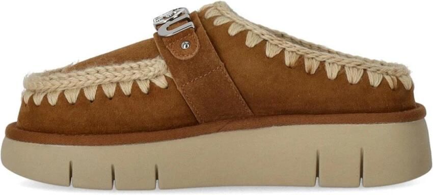 MOU Instappers Dames Bounce Clog Maat: 41 Materiaal: Suède Kleur: Cognac - Foto 2