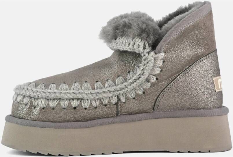 Mou Eskimo Platform Enkellaars IJzer Grijs Gray Dames - Foto 3