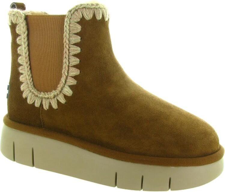 Mou Platform Suede Chelsea Schoenen