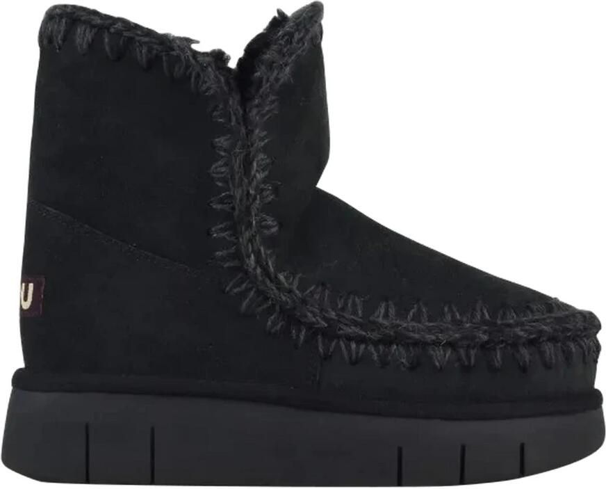 MOU Vachtlaarzen Dames Eskimo Bounce Sneaker Maat: 40 Materiaal: Suède Kleur: Zwart - Foto 4
