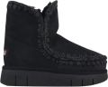MOU Vachtlaarzen Dames Eskimo Bounce Sneaker Suède Zwart - Zwart