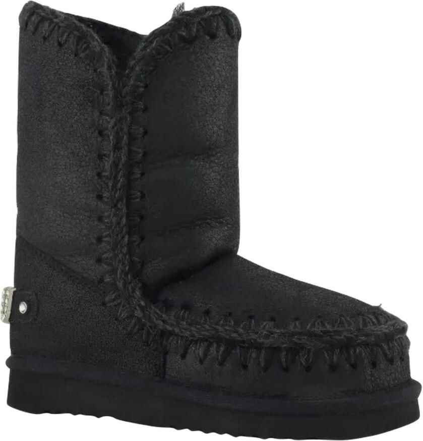 Mou Zwarte Eskimo-laarzen met steendecoraties Black Dames
