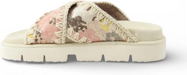 Mou Slippers SEQUINS CRISS-CROSS BIO SANDAL