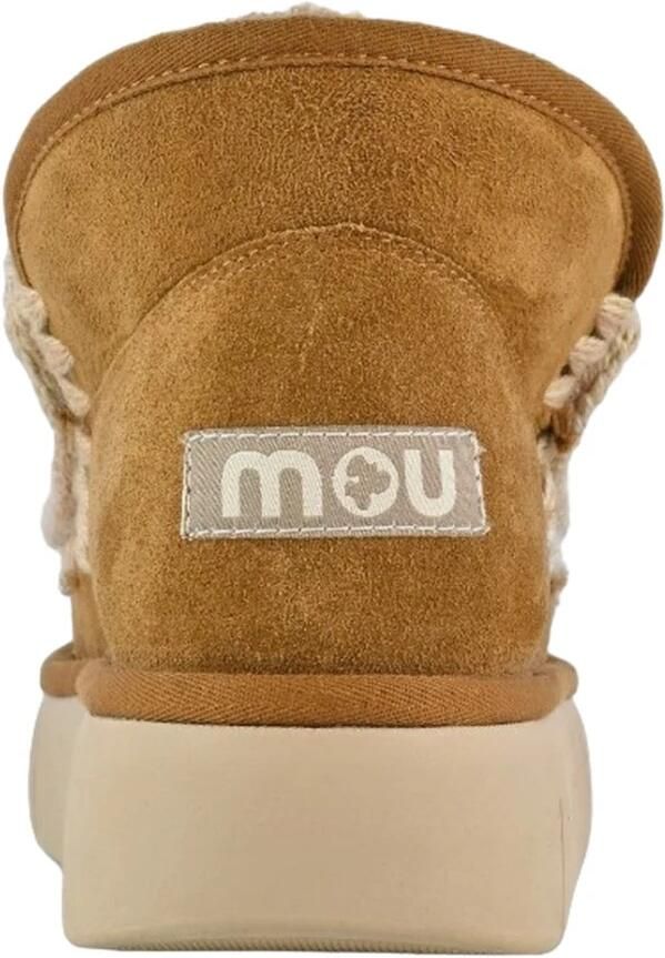 MOU Vachtlaarzen Dames Eskimo Bounce Sneaker Maat: 37 Materiaal: Suède Kleur: Cognac - Foto 3