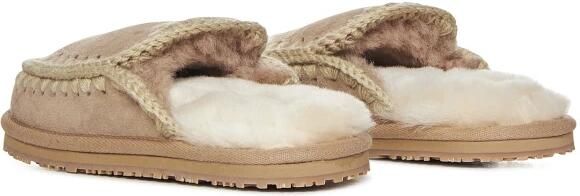 MOU Pantoffels Dames Slipper Full Eskimo Stitch Maat: 42 Materiaal: Suède Kleur: Camel - Foto 2