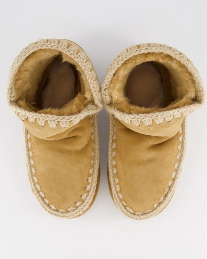 MOU Vachtlaarzen Dames Eskimo 18 Glitter Logo Maat: 39 Materiaal: Suède Kleur: Beige - Foto 6
