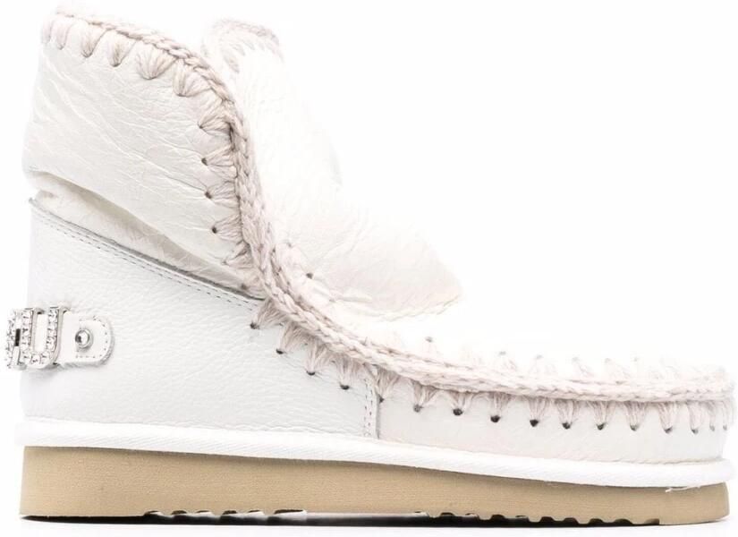 Mou Witte Eskimo Laarzen voor Dames met Rhinestones White