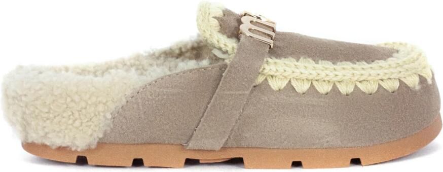 Mou Beige Sandalen met Schapenvacht Voering Beige Dames - Foto 1