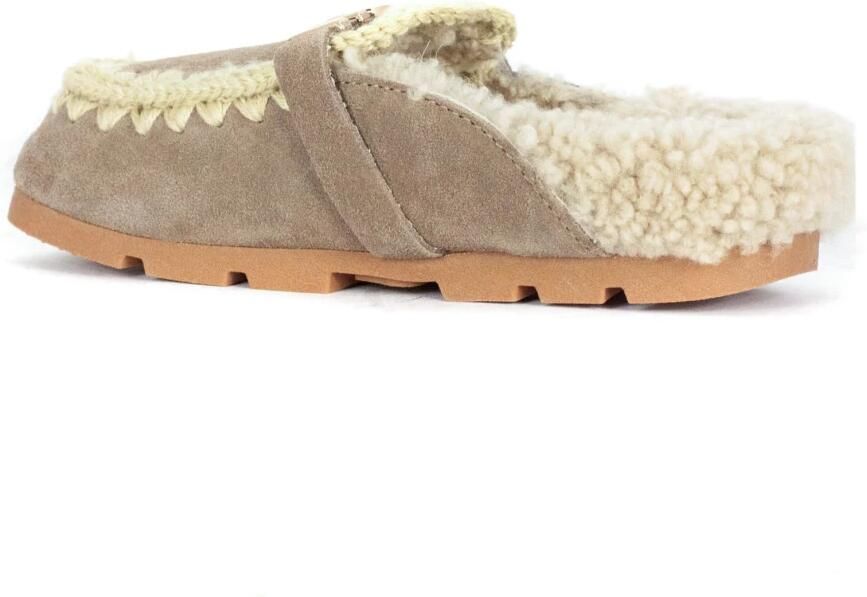 Mou Beige Sandalen met Schapenvacht Voering Beige Dames - Foto 5