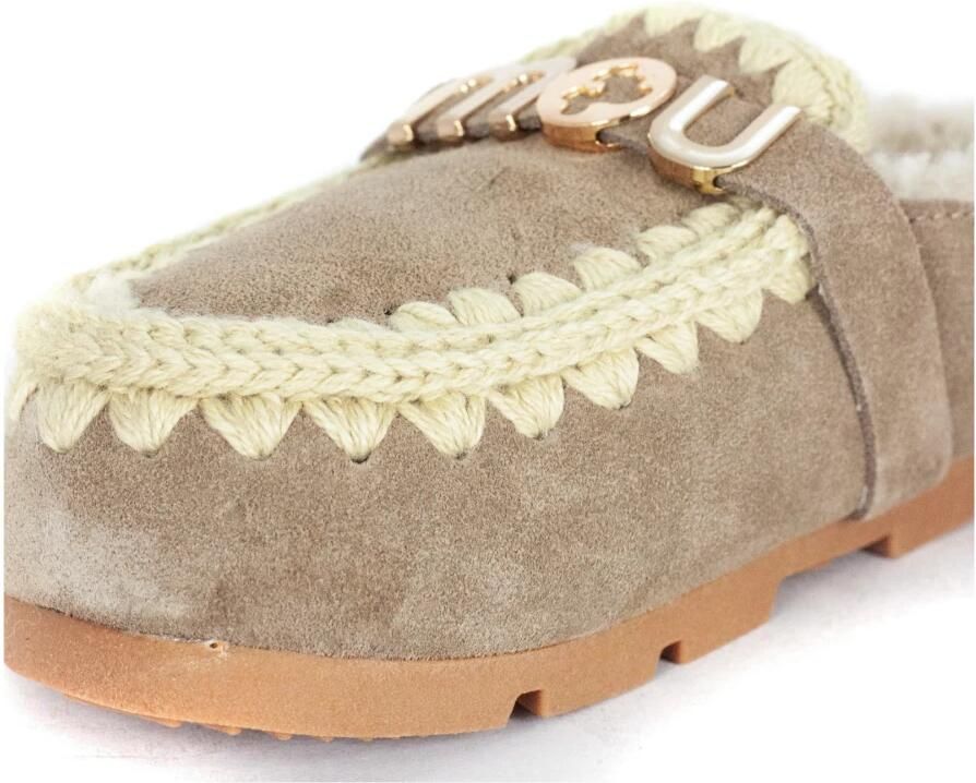 Mou Beige Sandalen met Schapenvacht Voering Beige Dames - Foto 3