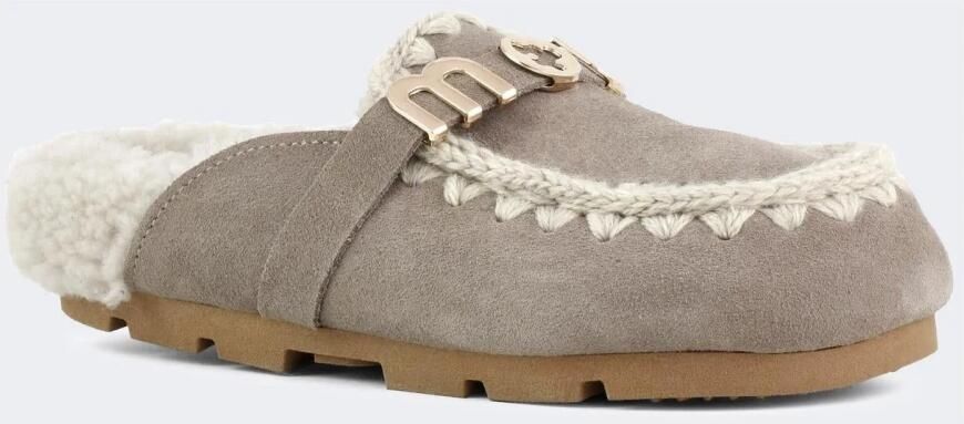 Mou Beige Sandalen met Schapenvacht Voering Beige Dames - Foto 8