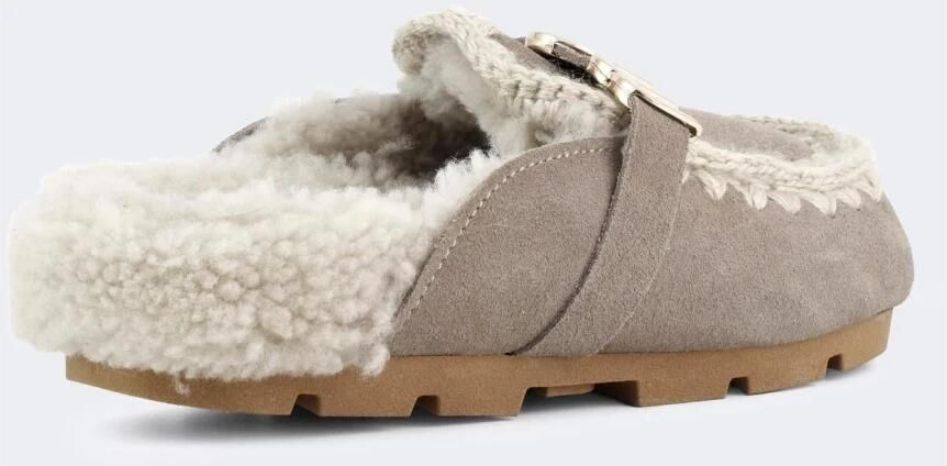 Mou Beige Sandalen met Schapenvacht Voering Beige Dames - Foto 6