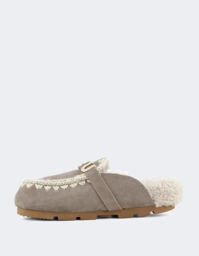 Mou Beige Sandalen met Schapenvacht Voering Beige Dames - Foto 4