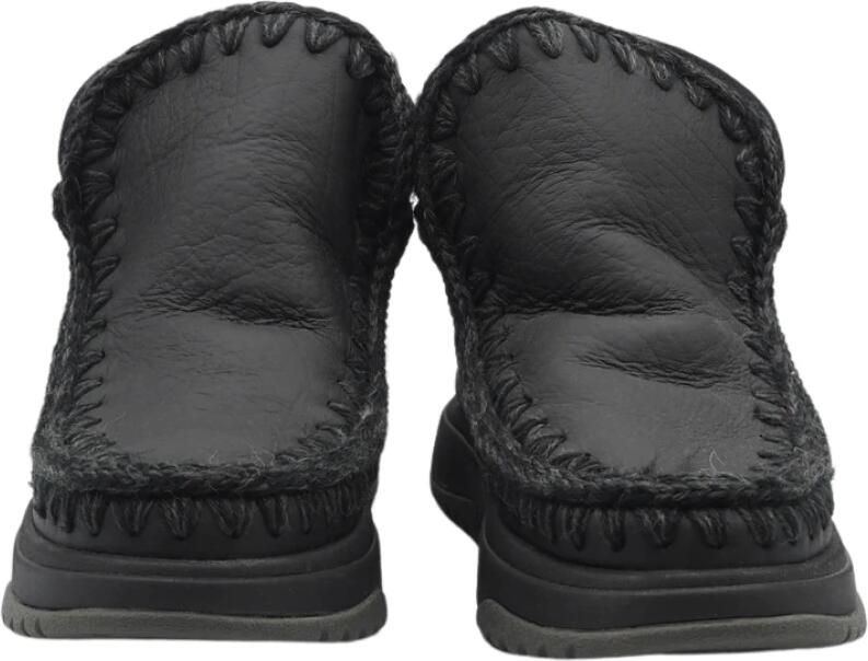 Mou Winter Leren Jogger Laarzen